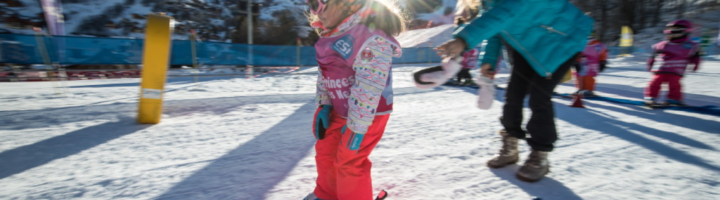 Baby skier